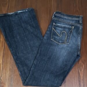 Ingrid #002 Stretch Low Waist Flair Womens Jeans Size 25 By Jerome Dahan U.S.A.